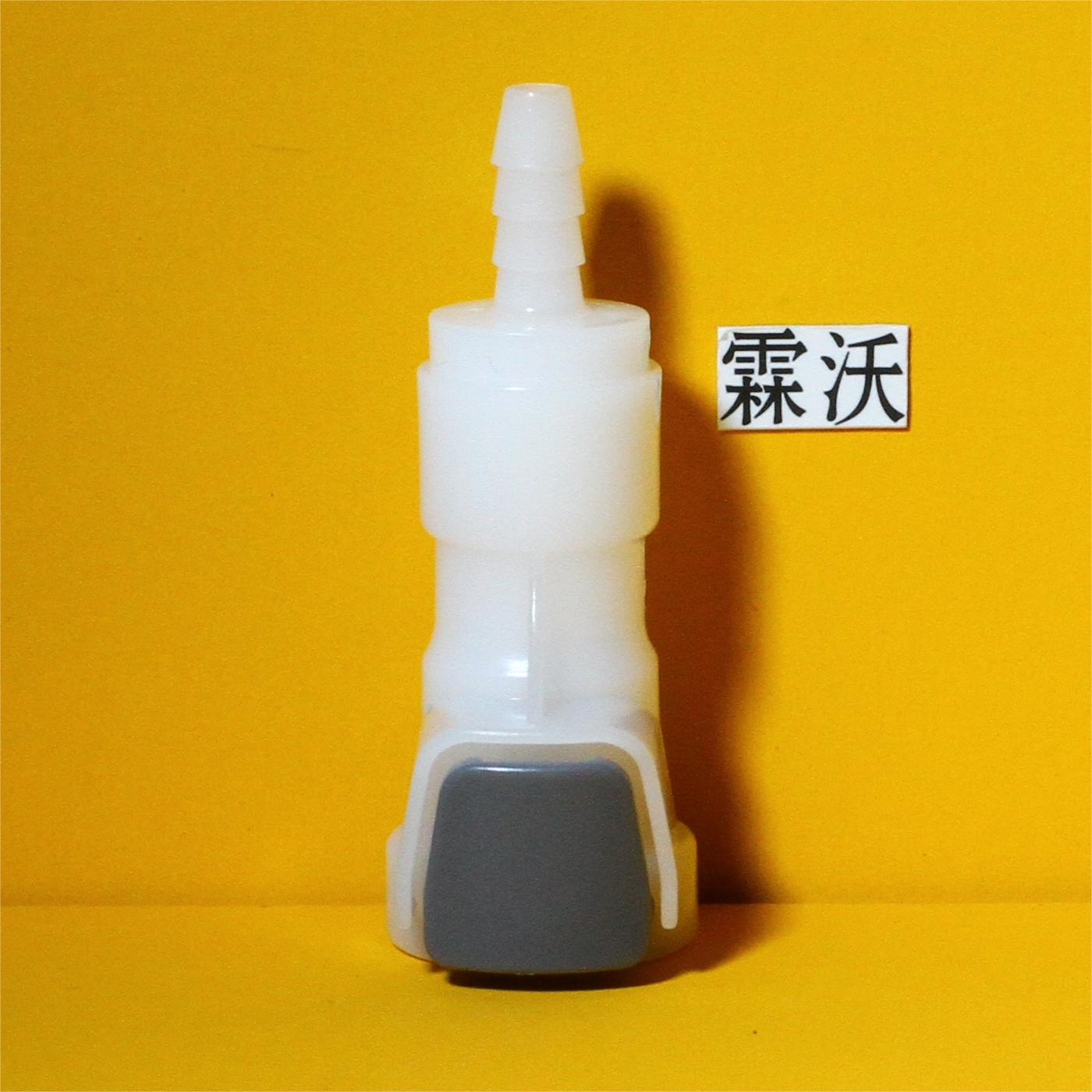 SACV3002B02连线倒刺带阀母接头塑料指键1/8”流量通径1/8”软管内径